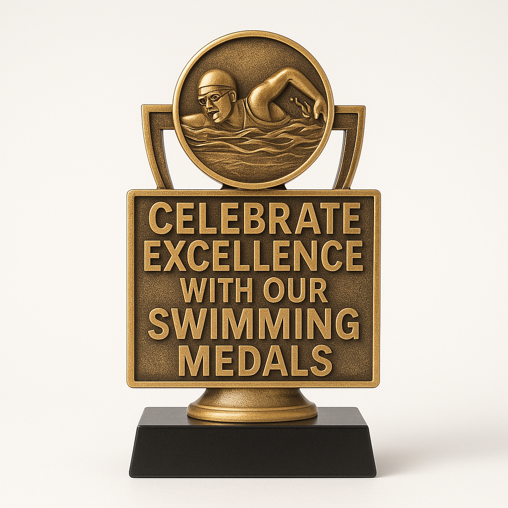 Celebrate Excellence with Our Swimming Medals
