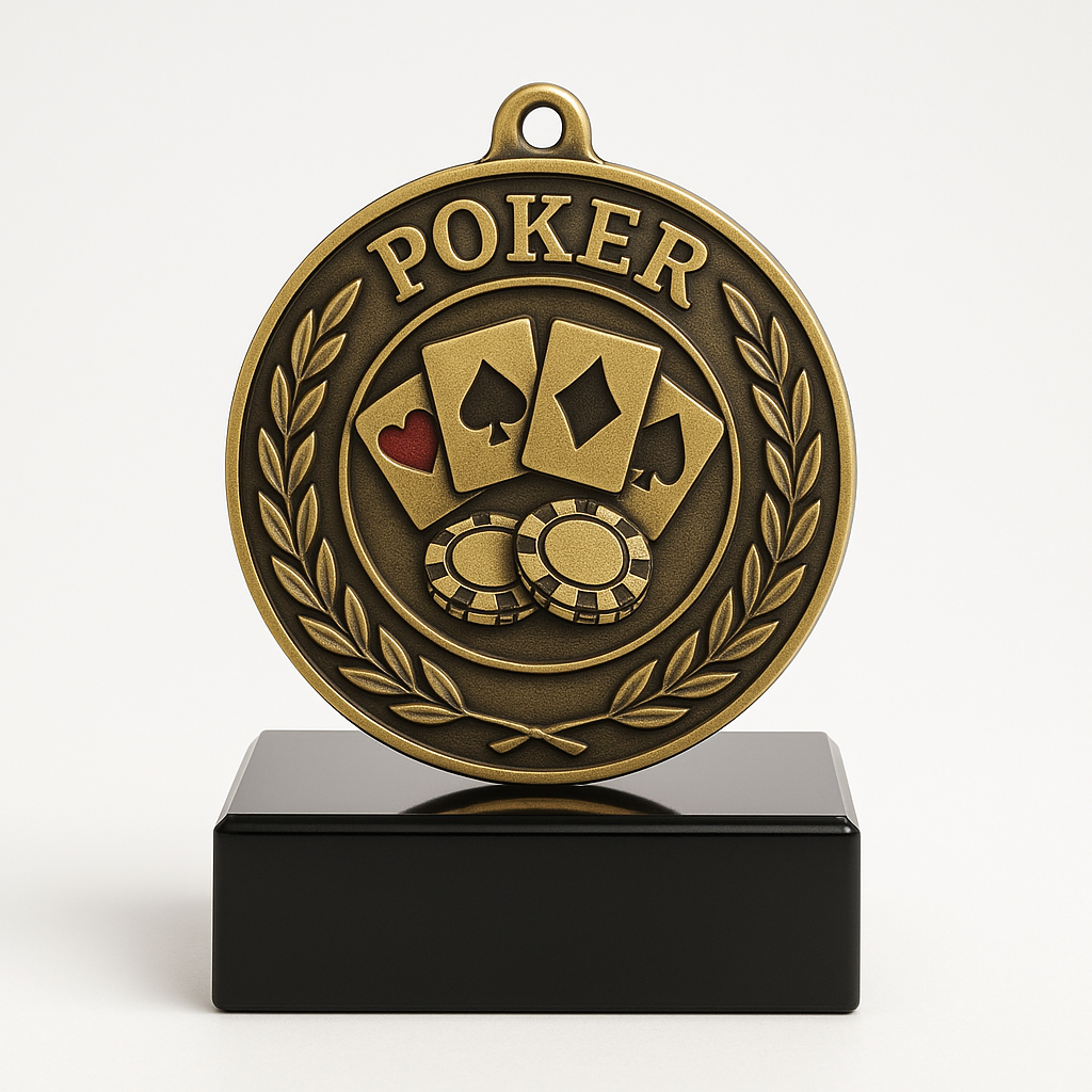Custom Poker Tournament Medals for Your Casino Night Events